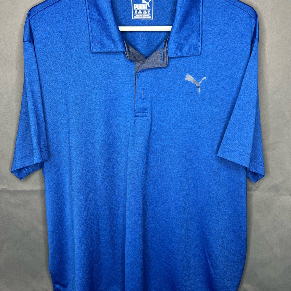 Puma Men’s Golf Polo Shirt XL Dry Cell Blue